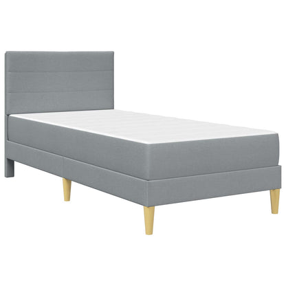 Struttura del letto Grigio chiaro 100 x 200 cm Poliestere | homemem39