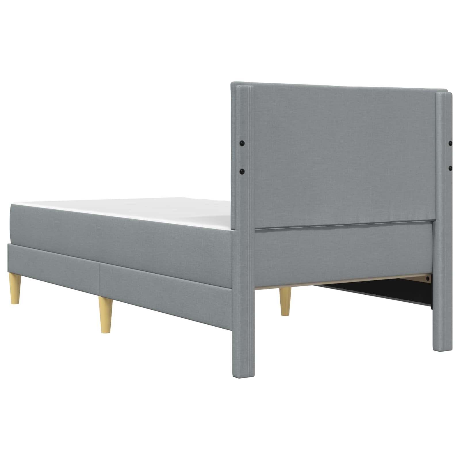 Struttura del letto Grigio chiaro 100 x 200 cm Poliestere | homemem39