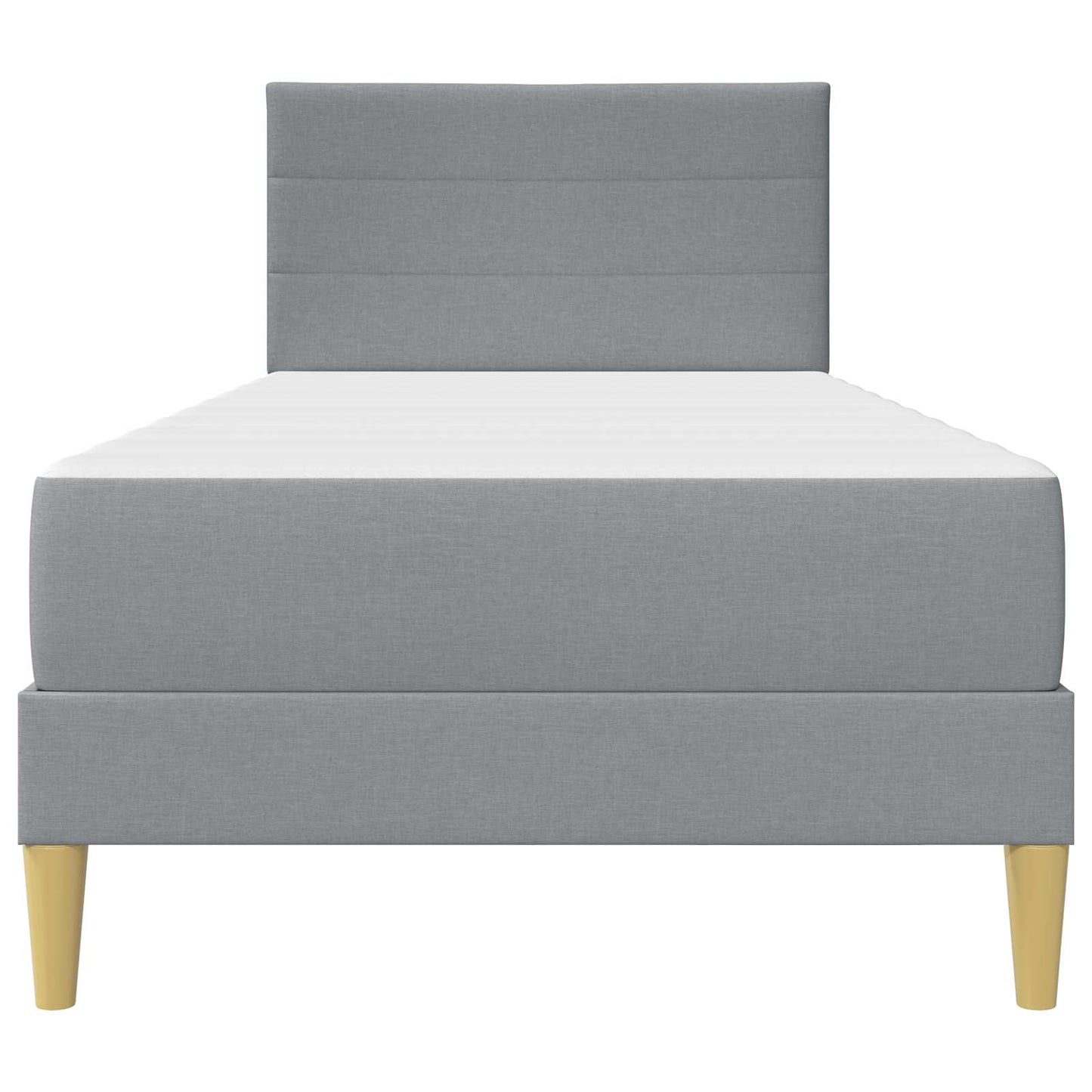 Struttura del letto Grigio chiaro 100 x 200 cm Poliestere | homemem39