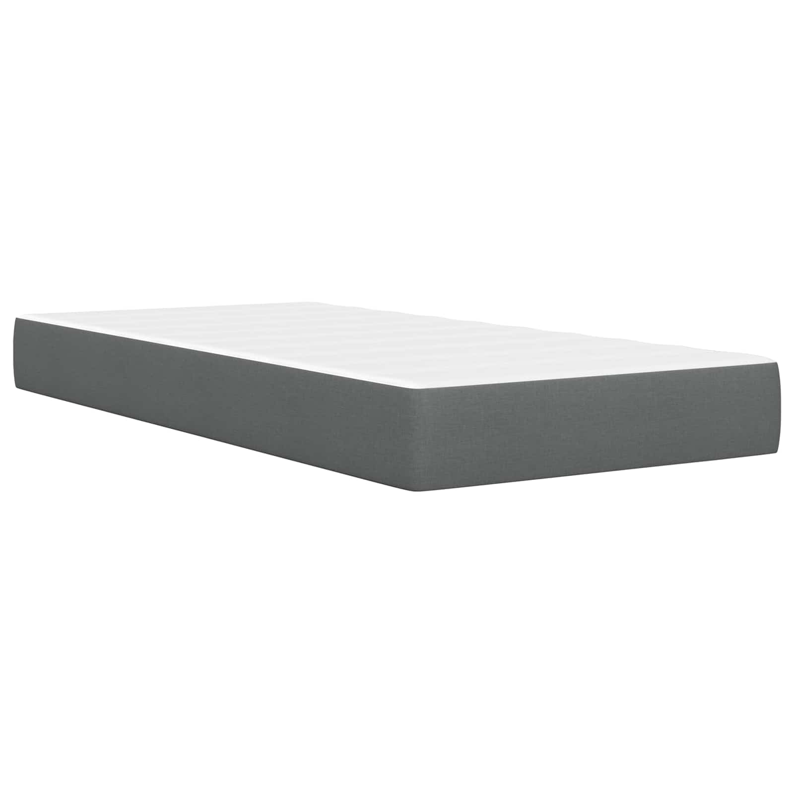 Struttura del letto Grigio scuro 100 x 200 cm Poliestere | homemem39