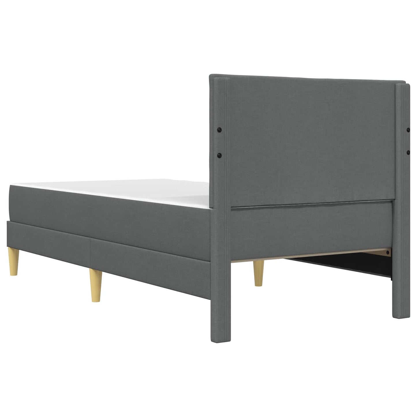 Struttura del letto Grigio scuro 100 x 200 cm Poliestere | homemem39
