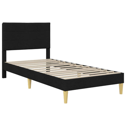 Struttura del letto Nero 100 x 200 cm Poliestere | homemem39
