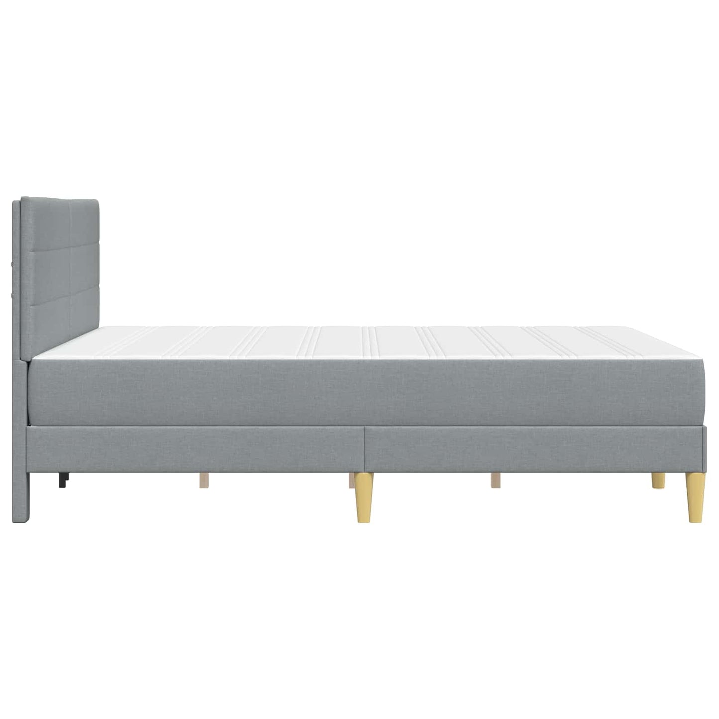 Struttura del letto Grigio chiaro 120 x 190 cm Poliestere | homemem39