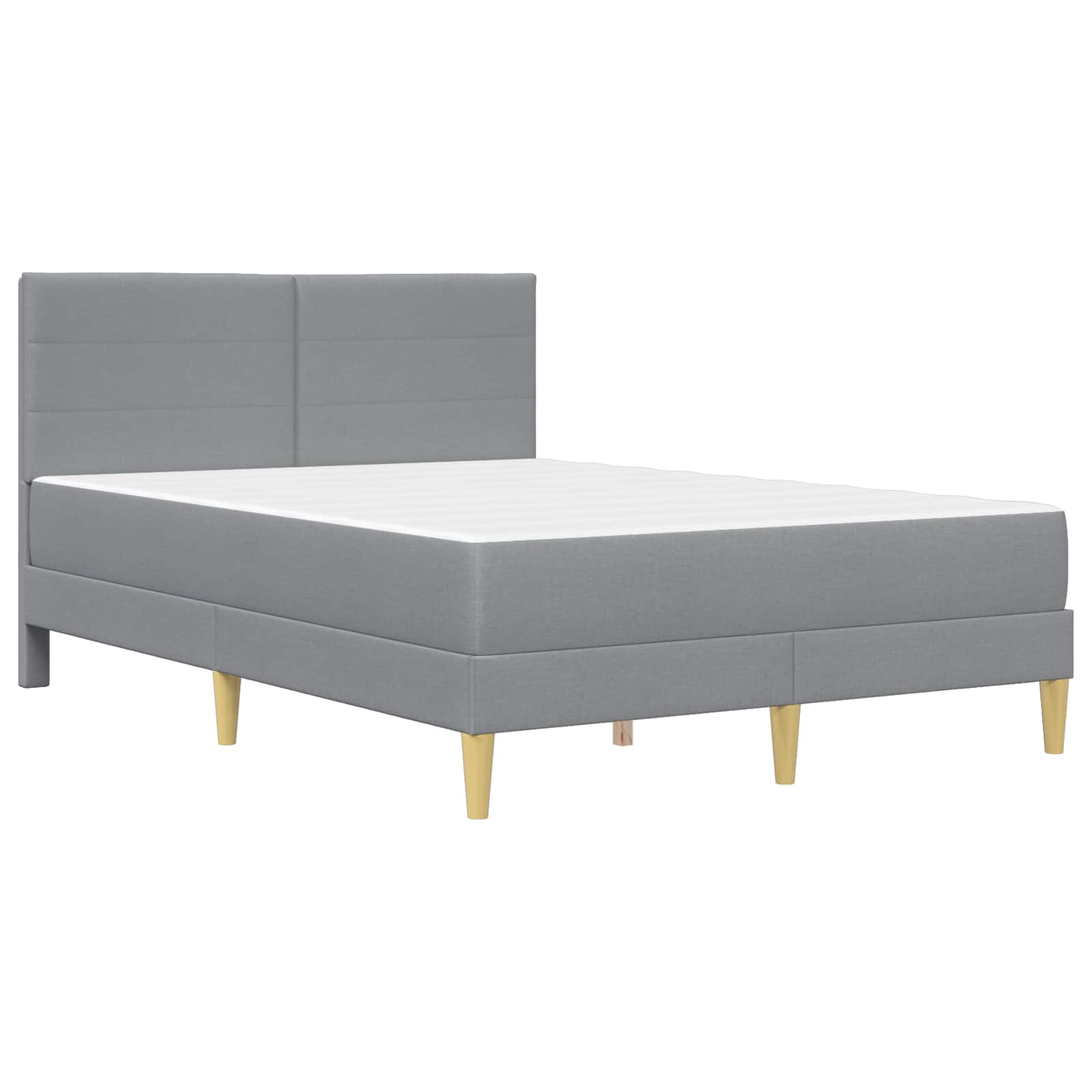 Struttura del letto Grigio chiaro 140 x 190 cm Poliestere | homemem39