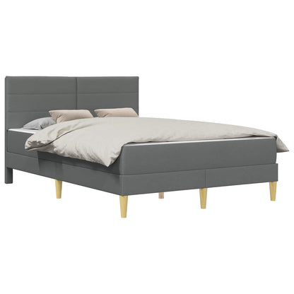 Struttura del letto Grigio scuro 140 x 190 cm Poliestere | homemem39