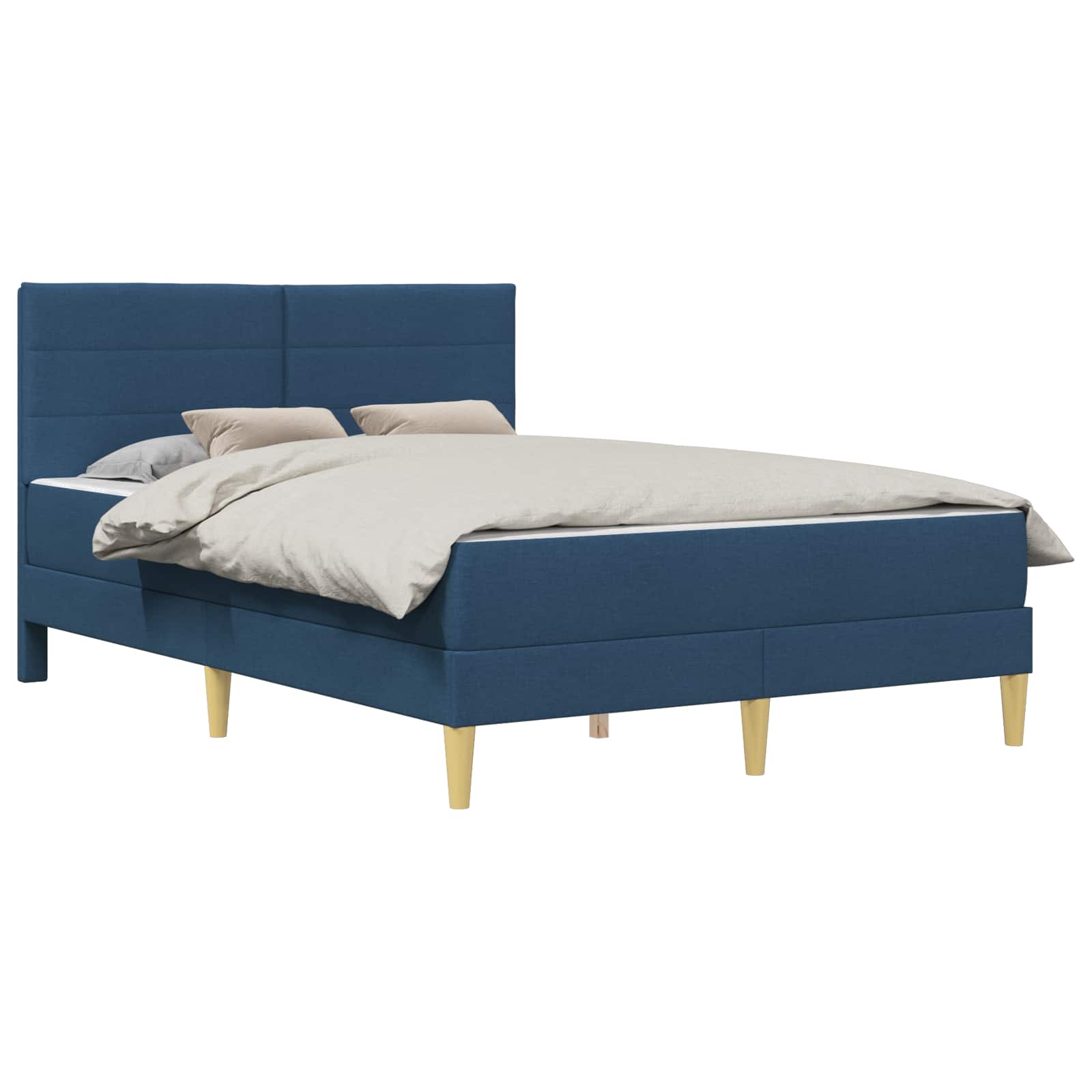 Struttura del letto Blu 140 x 190 cm Poliestere | homemem39