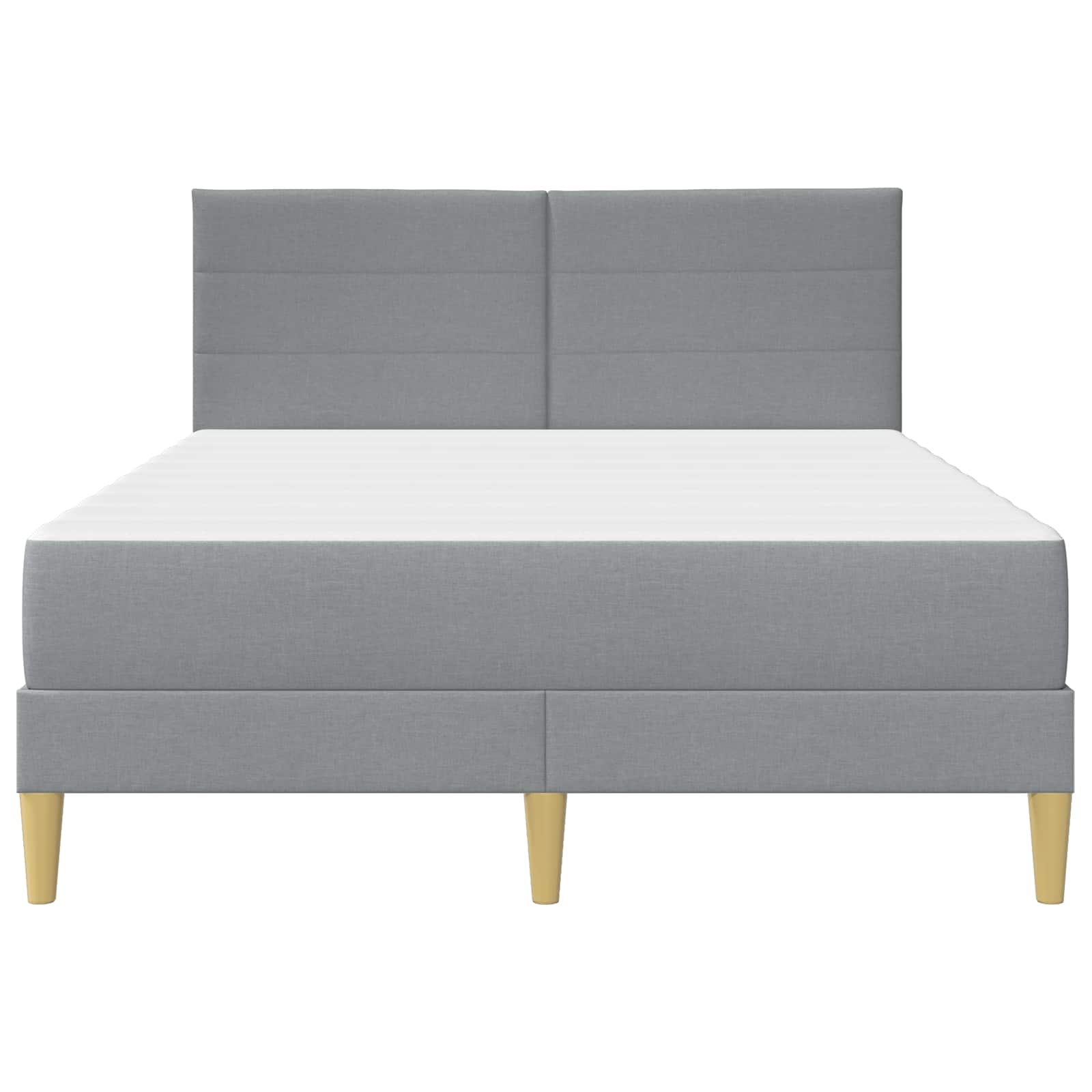 Struttura del letto Grigio chiaro 140 x 200 cm Poliestere | homemem39
