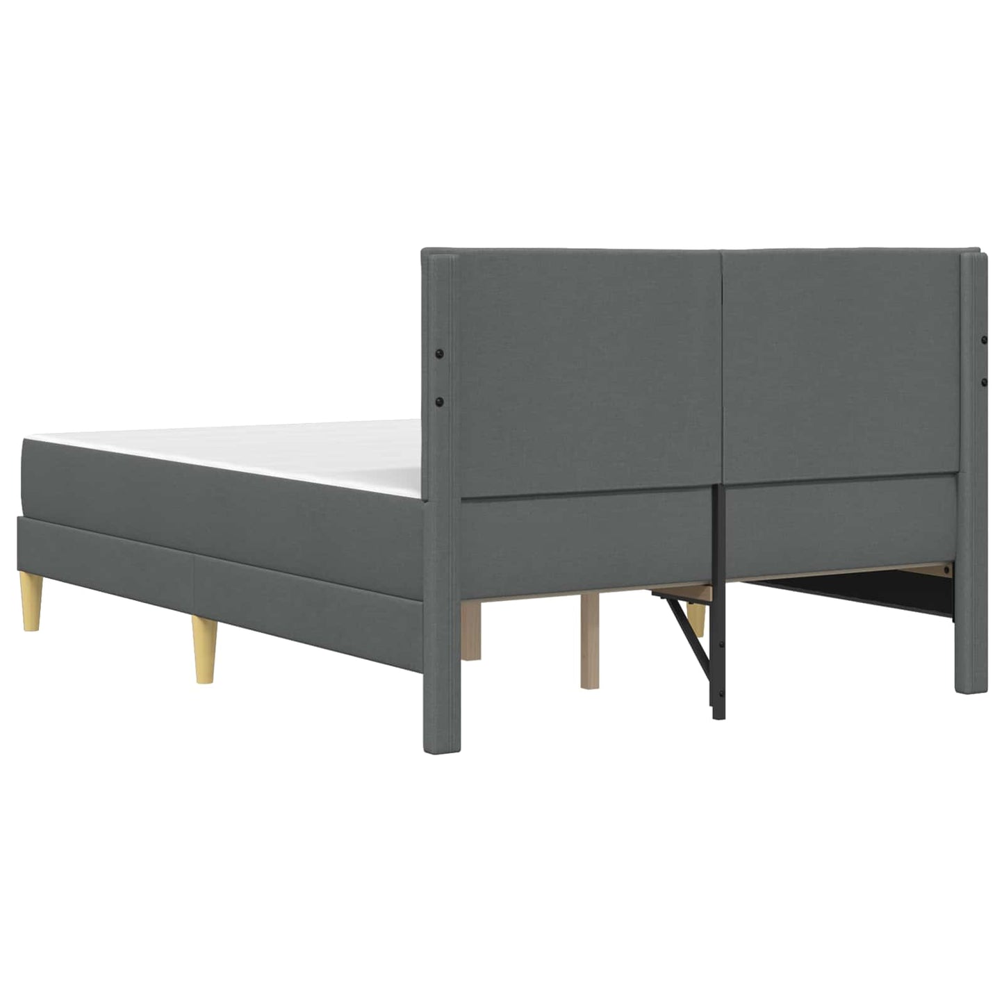 Struttura del letto Grigio scuro 140 x 200 cm Poliestere | homemem39