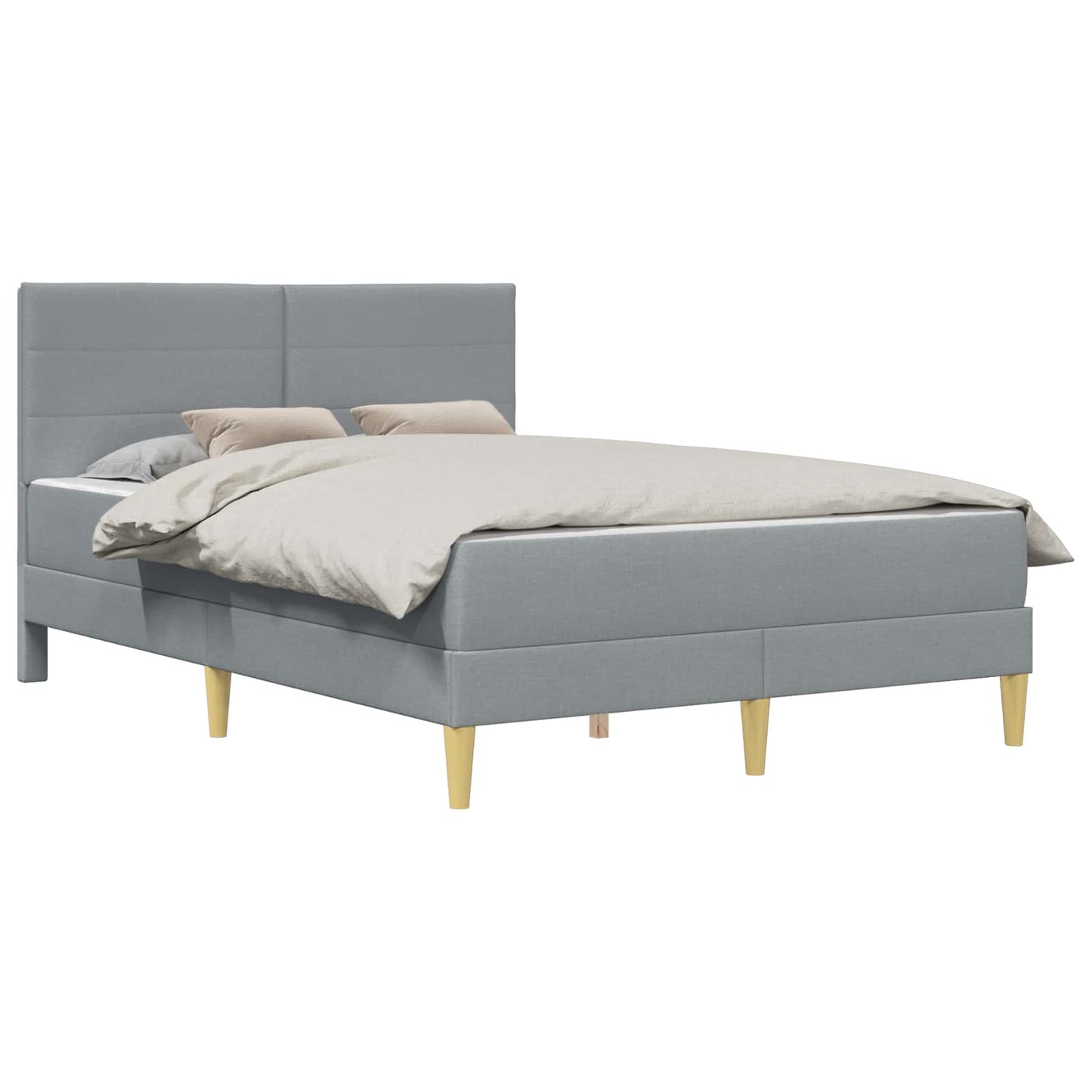 Struttura del letto Grigio chiaro 160 x 200 cm Poliestere | homemem39