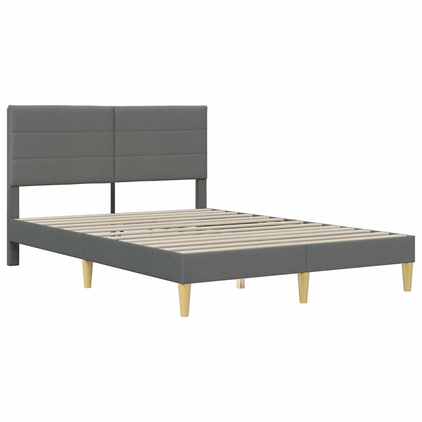 Struttura del letto Grigio scuro 160 x 200 cm Poliestere | homemem39