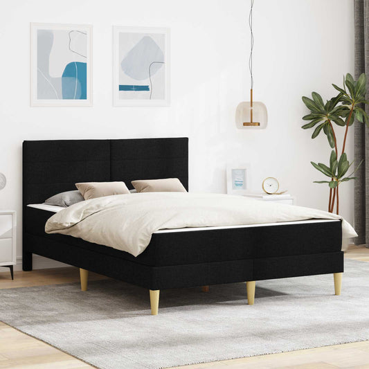 Struttura del letto Nero 160 x 200 cm Poliestere | homemem39