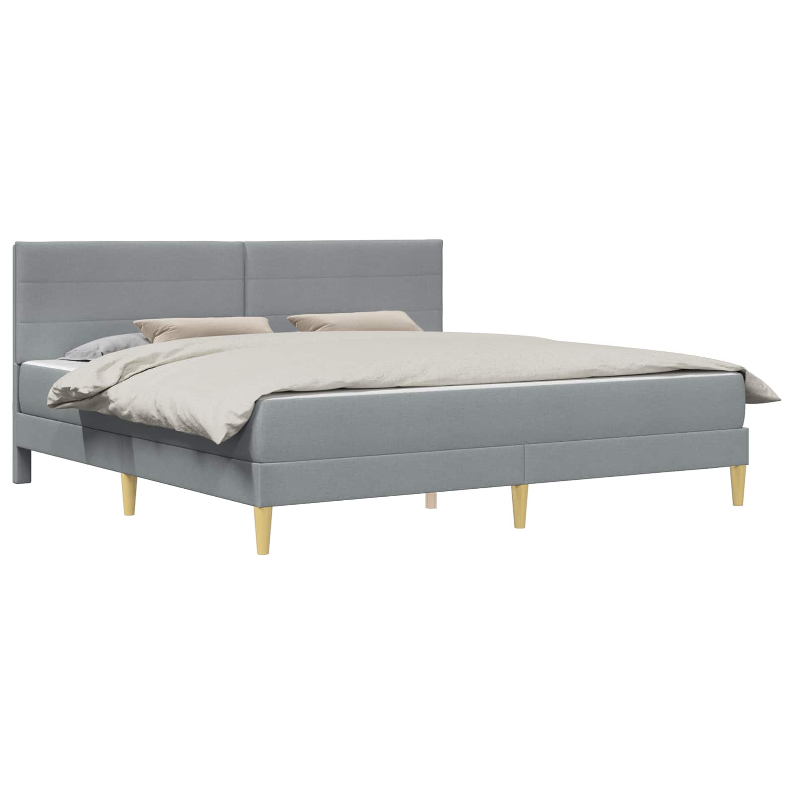 Struttura del letto Grigio chiaro 180 x 200 cm Poliestere | homemem39