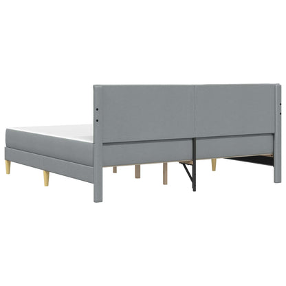 Struttura del letto Grigio chiaro 180 x 200 cm Poliestere | homemem39