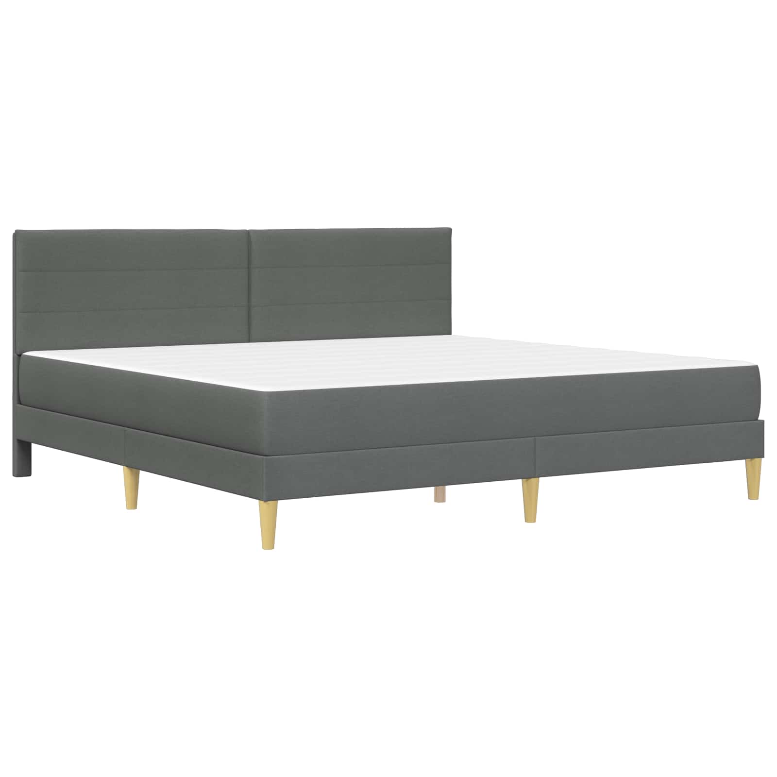 Struttura del letto Grigio scuro 180 x 200 cm Poliestere | homemem39