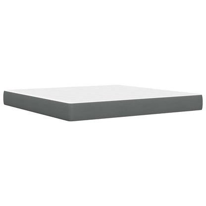 Struttura del letto Grigio scuro 180 x 200 cm Poliestere | homemem39