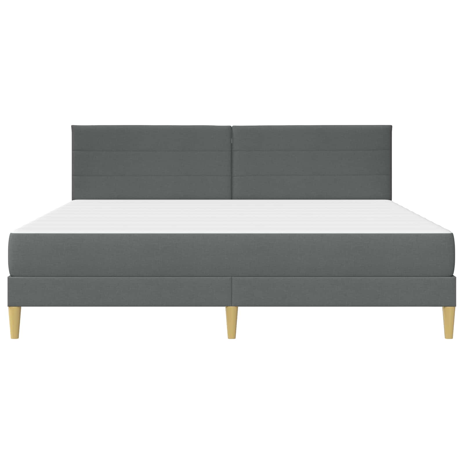Struttura del letto Grigio scuro 180 x 200 cm Poliestere | homemem39