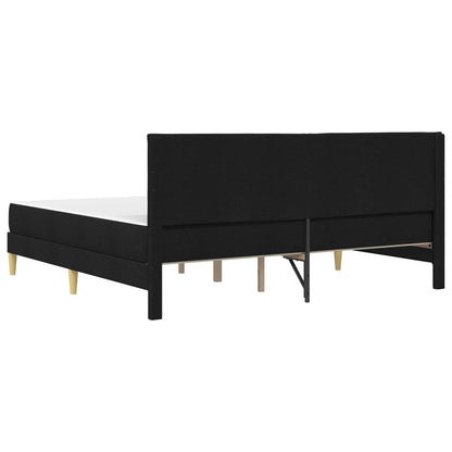 Struttura del letto Nero 180 x 200 cm Poliestere