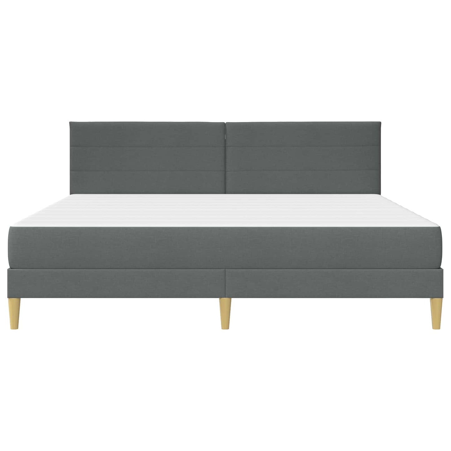 Struttura del letto Grigio scuro 200 x 200 cm Poliestere