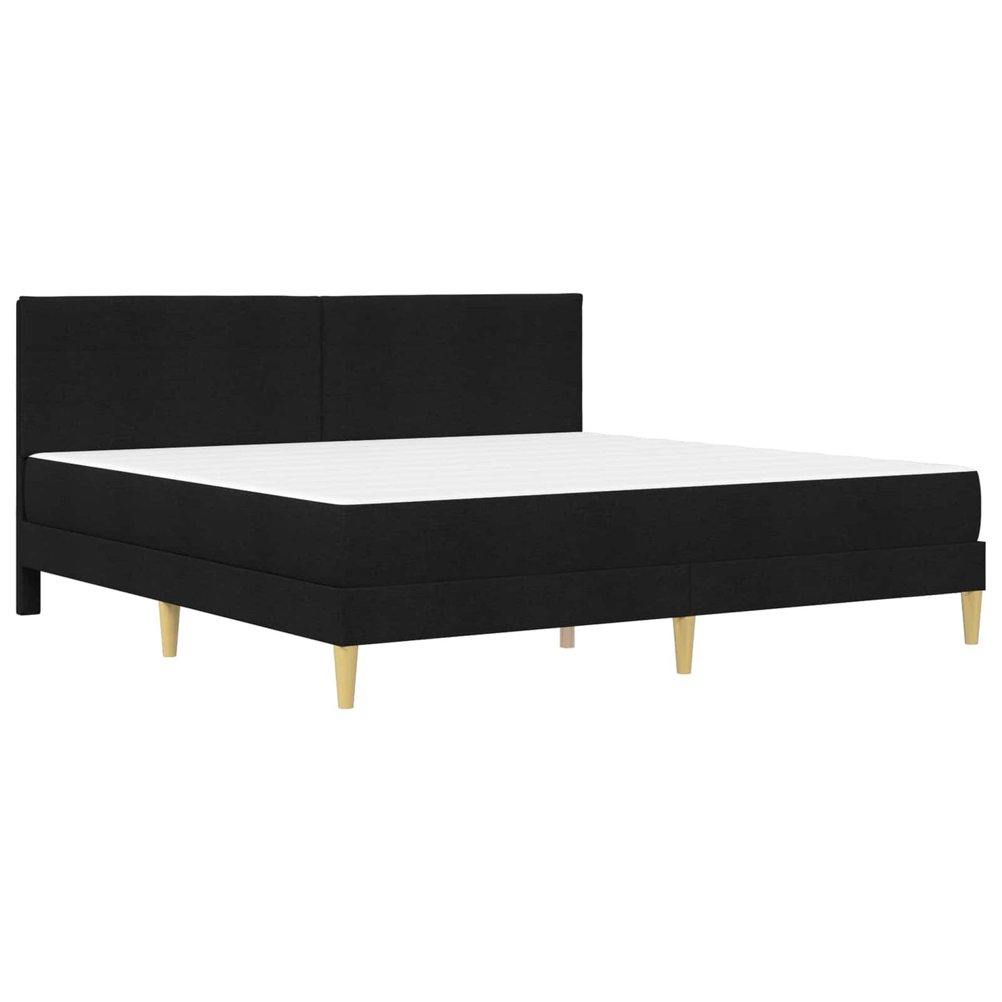 Struttura del letto Nero 200 x 200 cm Poliestere | homemem39