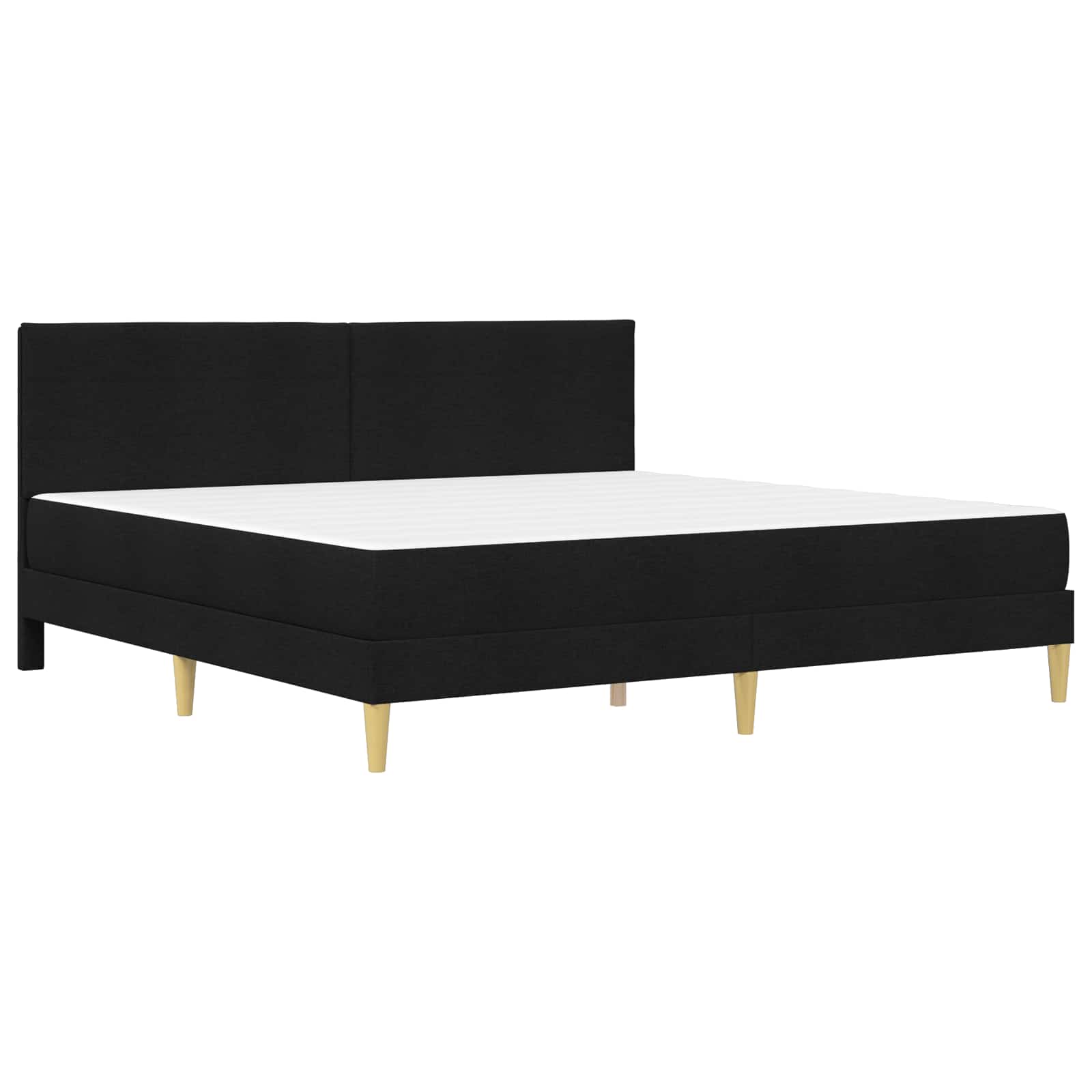 Struttura del letto Nero 200 x 200 cm Poliestere | homemem39