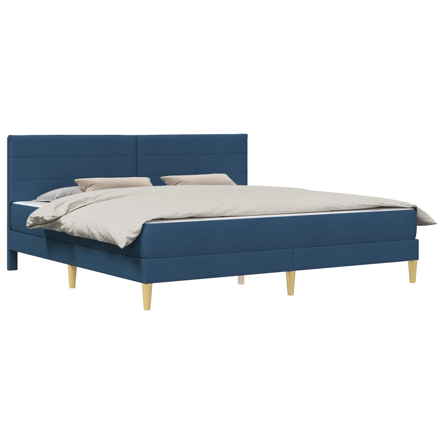 Struttura del letto Blu 200 x 200 cm Poliestere | homemem39