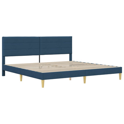 Struttura del letto Blu 200 x 200 cm Poliestere | homemem39