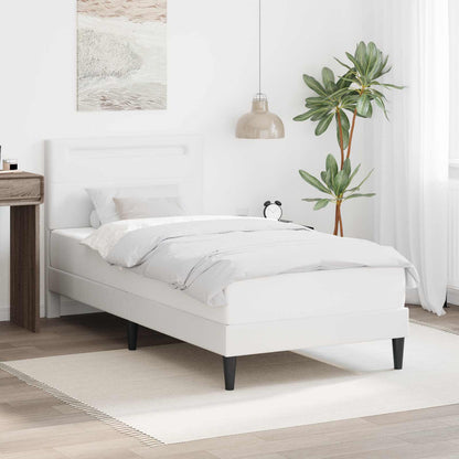 Struttura del letto con testiera Bianco 80 x 200 cm Similpelle | homemem39