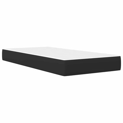 Struttura del letto con strisce LED Nero 90 x 200 cm Similpelle | homemem39