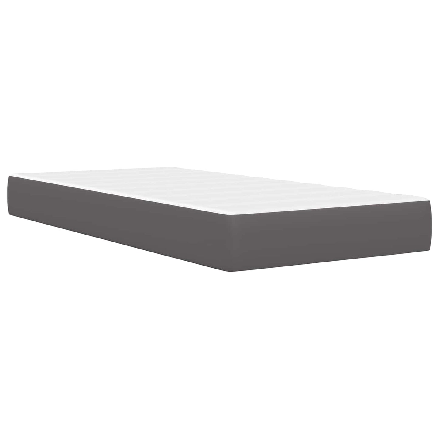 Struttura del letto con testiera Grigio 100 x 200 cm Similpelle | homemem39