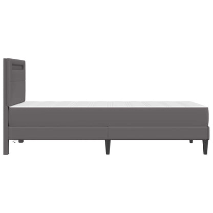 Struttura del letto con testiera Grigio 100 x 200 cm Similpelle | homemem39