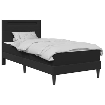 Struttura del letto con testiera Nero 100 x 200 cm Similpelle | homemem39