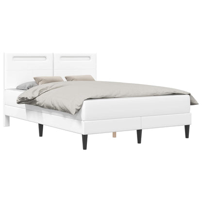 Struttura del letto con testiera Bianco 120 x 200 cm Similpelle | homemem39