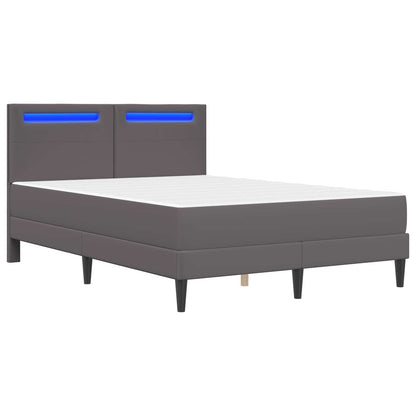 Struttura del letto con testiera Grigio 160 x 200 cm Similpelle | homemem39
