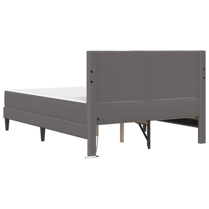 Struttura del letto con testiera Grigio 160 x 200 cm Similpelle | homemem39