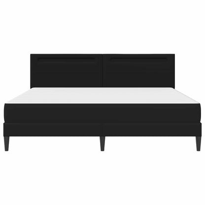 Struttura del letto con testiera Nero 200 x 200 cm Similpelle | homemem39