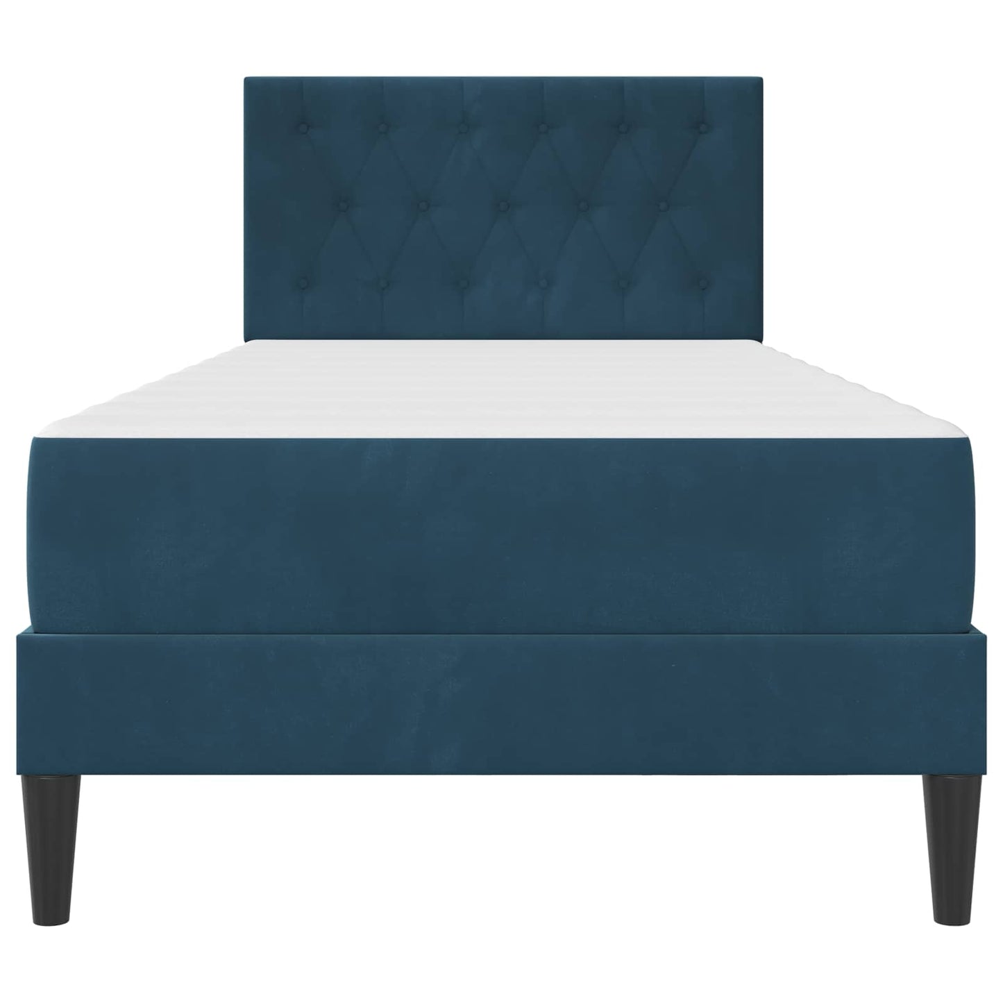 Struttura letto con materasso Blu 80 x 200 cm Velluto | homemem39