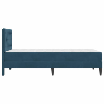 Struttura letto con materasso Blu 90 x 190 cm Velluto | homemem39