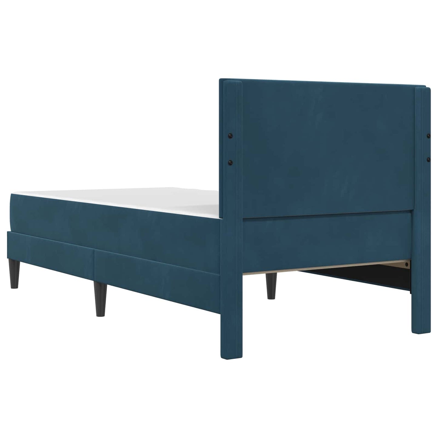 Struttura letto con materasso Blu 100 x 200 cm Velluto | homemem39