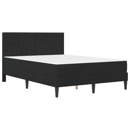 Struttura letto con materasso vidaXL Nero 120 x 190 cm Velluto | homemem39