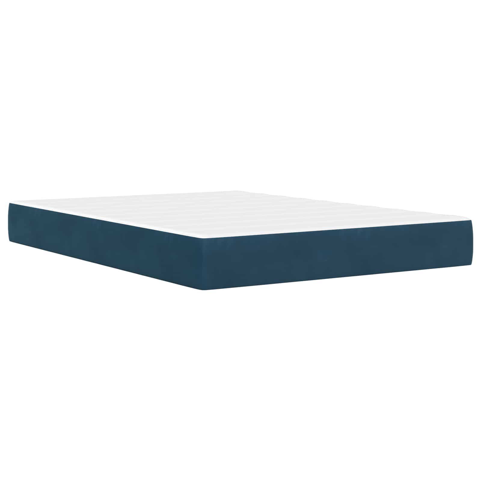 Struttura letto con materasso vidaXL Blu 120 x 190 cm Velluto | homemem39