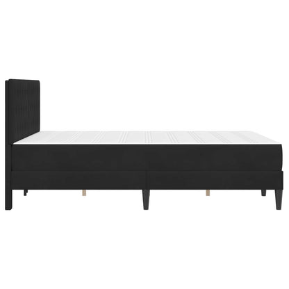 Struttura letto con materasso Nero 120 x 200 cm Velluto | homemem39