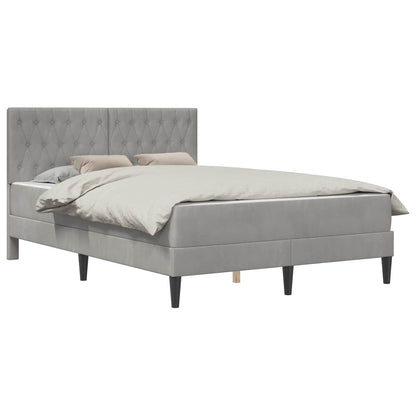 Struttura letto con materasso Grigio chiaro 140 x 200 cm | homemem39