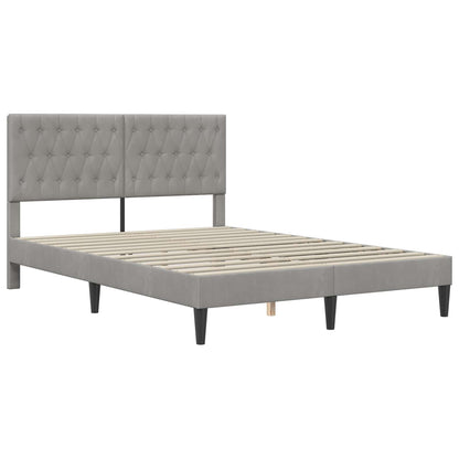 Struttura letto con materasso Grigio chiaro 140 x 200 cm | homemem39