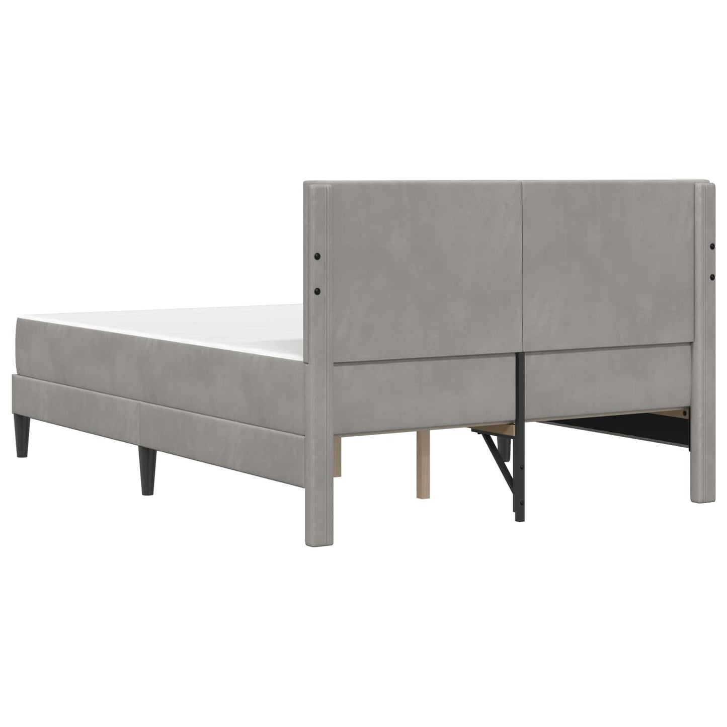 Struttura letto con materasso Grigio chiaro 140 x 200 cm | homemem39