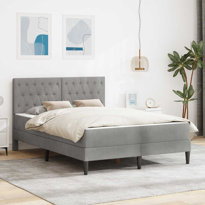 Struttura letto con materasso Grigio chiaro 160 x 200 cm | homemem39