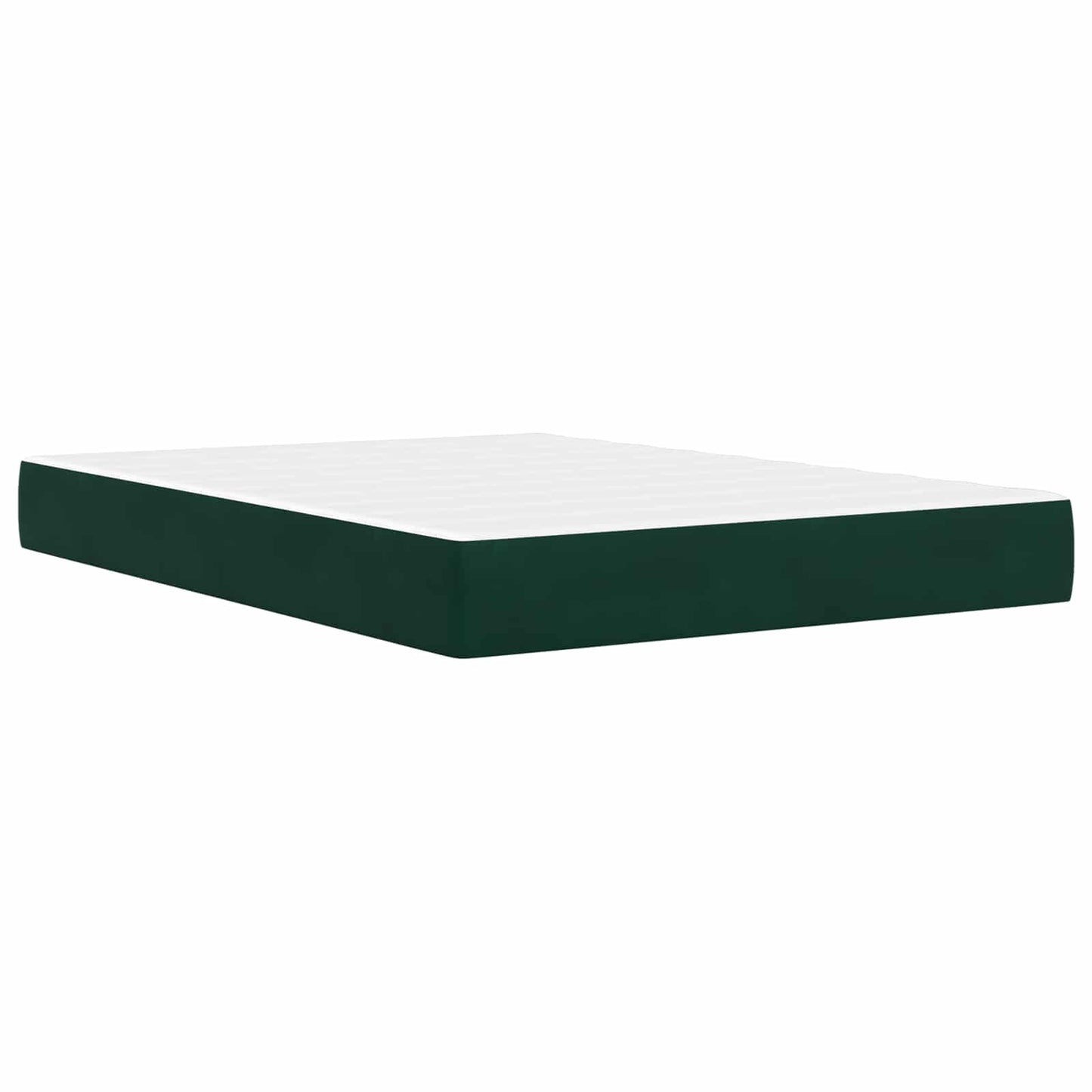 Struttura letto con materasso Verde Scuro 160 x 200 cm Velluto | homemem39