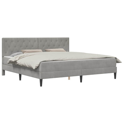 Struttura letto con materasso Grigio chiaro 180 x 200 cm | homemem39