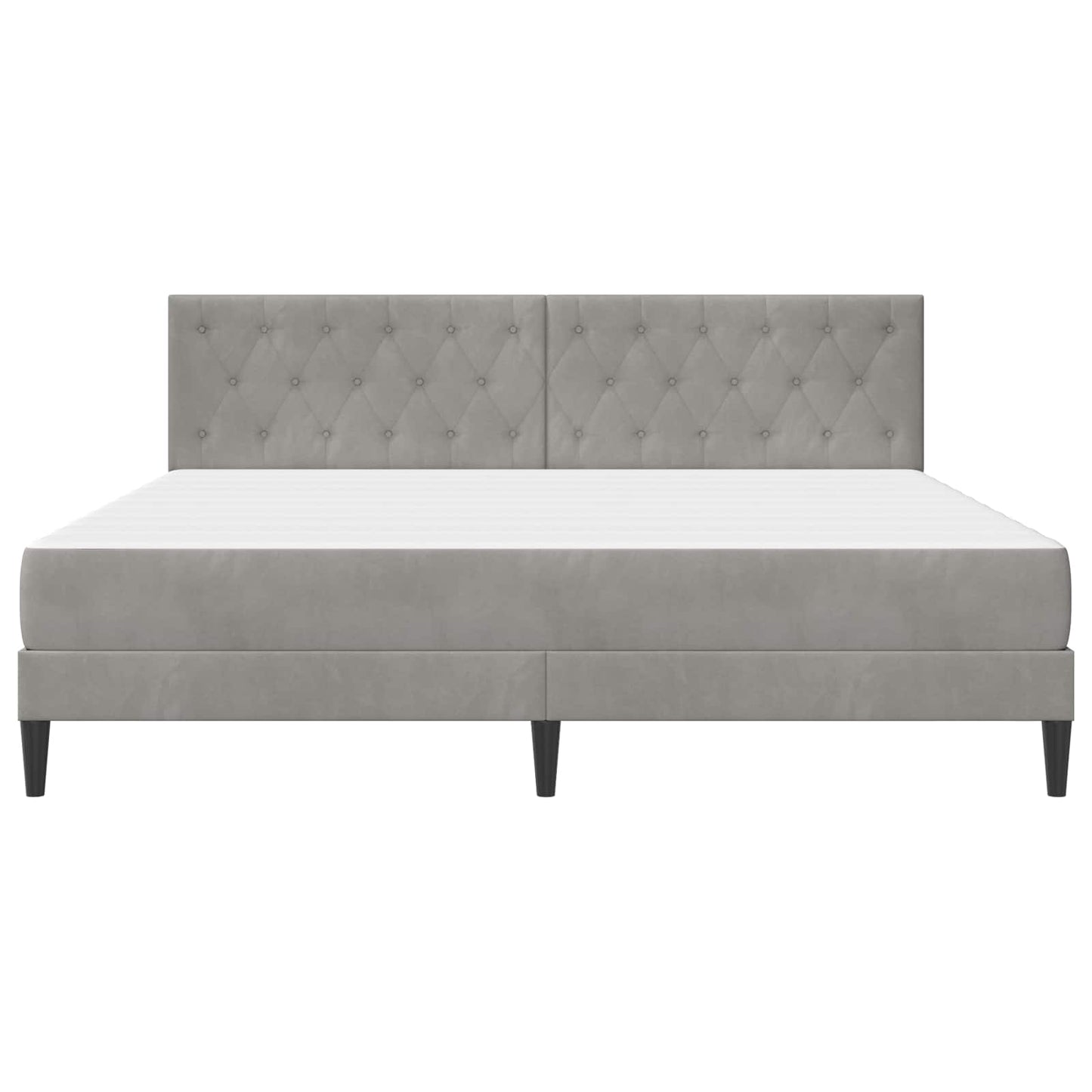 Struttura letto con materasso Grigio chiaro 180 x 200 cm | homemem39