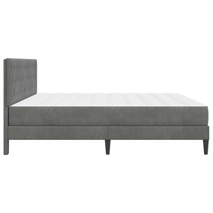 Struttura letto con materasso Grigio scuro 180 x 200 cm Velluto | homemem39