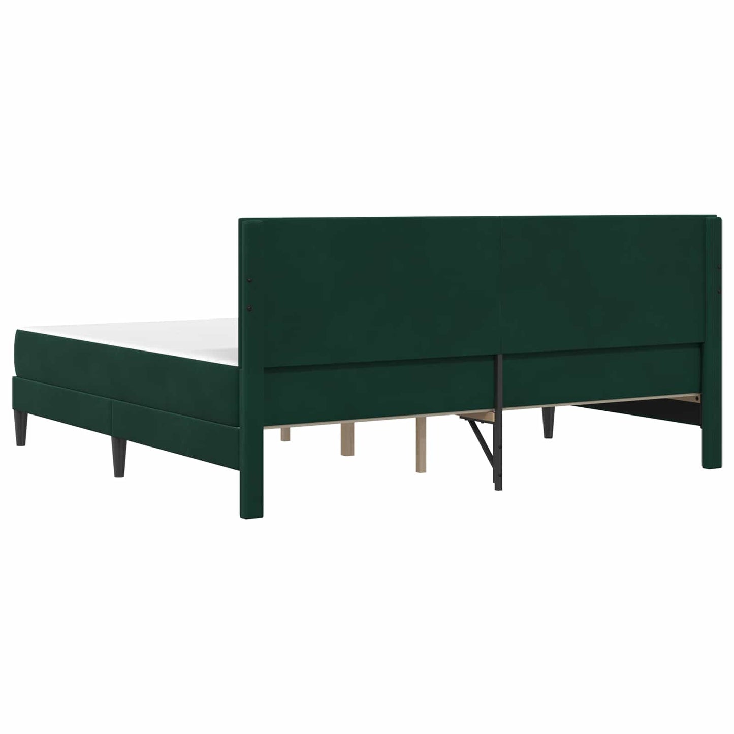 Struttura letto con materasso Verde Scuro 180 x 200 cm Velluto | homemem39